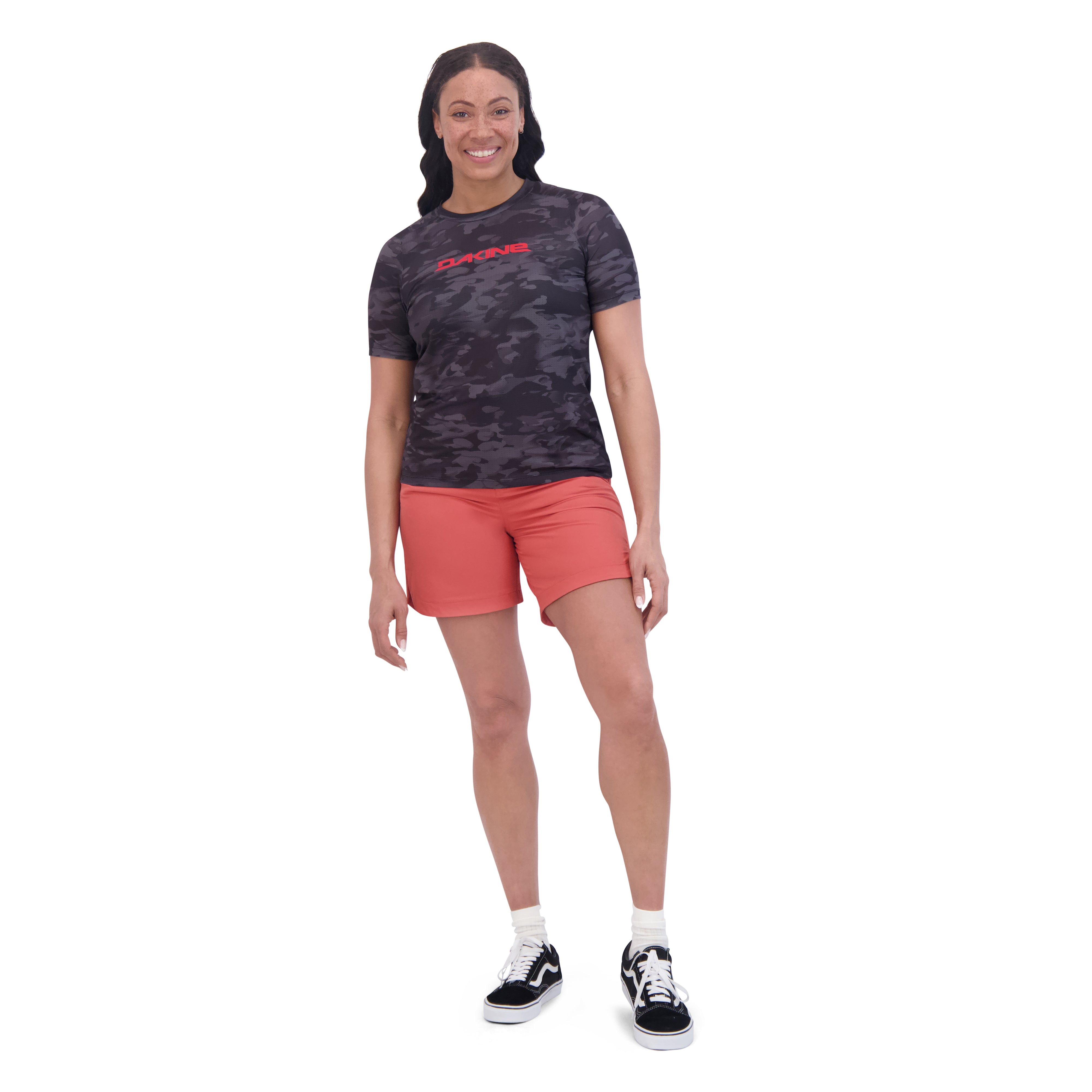 Syncline Short Sleeve Jersey Women's - Black Vintage Camo