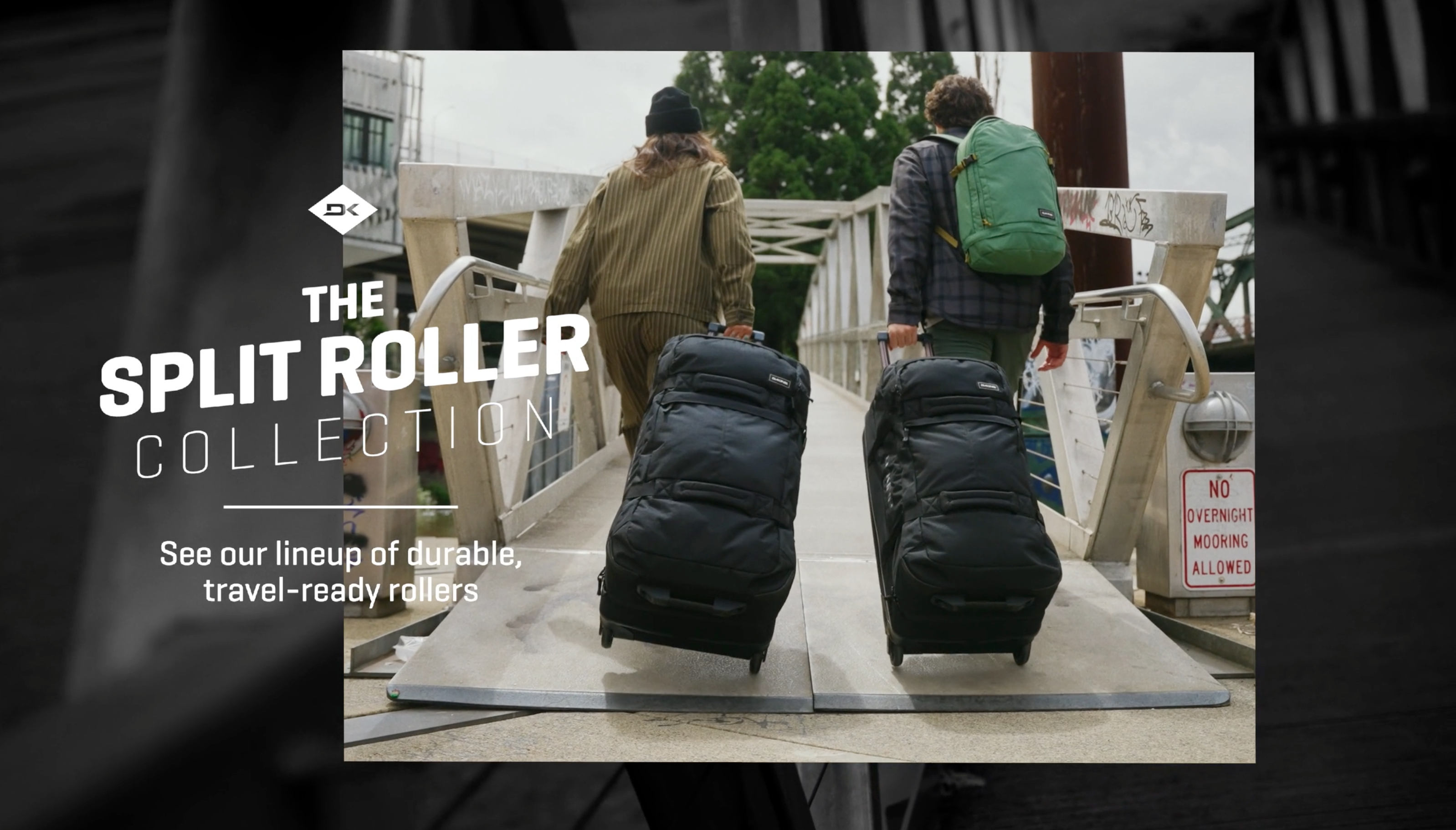 Split Roller Bag 110L - Midnight Blooms